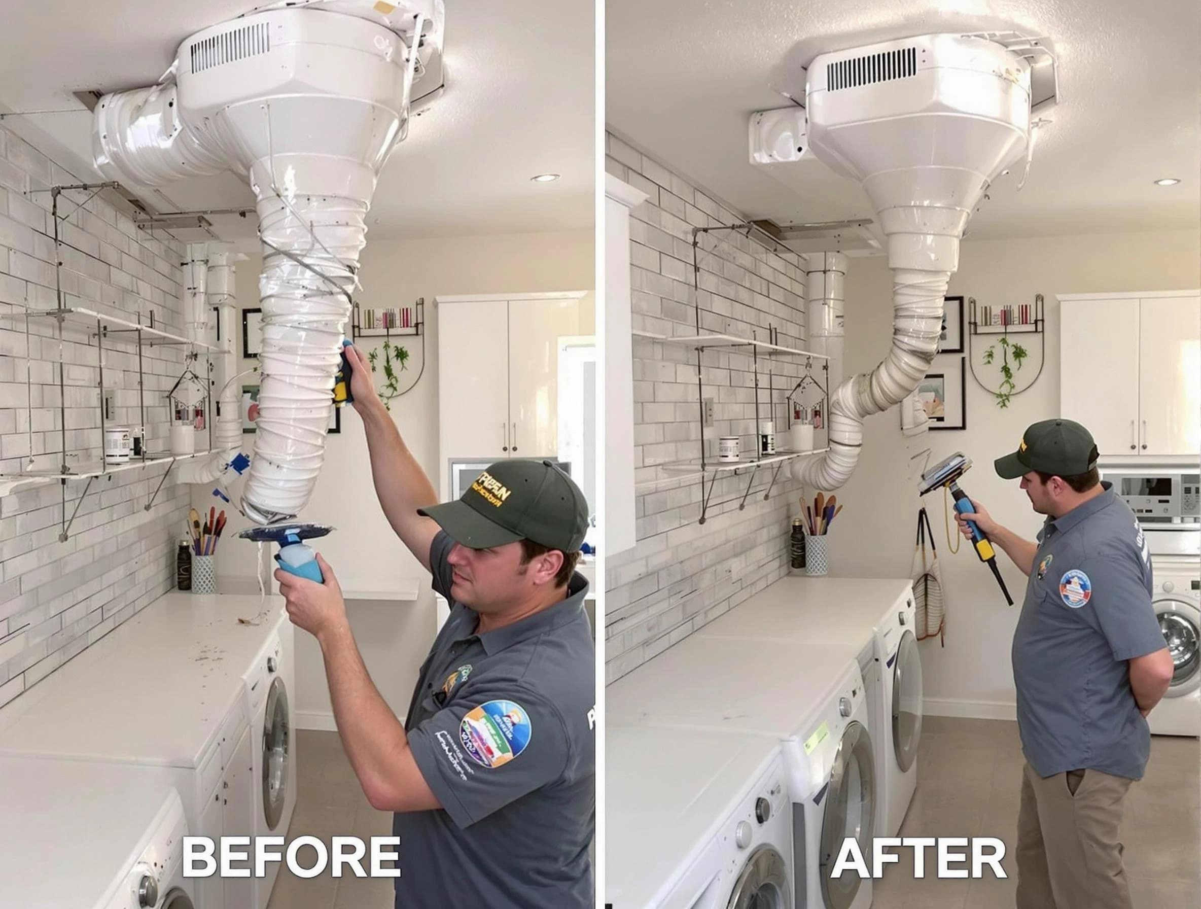 Professional dryer exhaust vent cleaning by Green Hill Dryer Vent Cleaning in Green Hill
