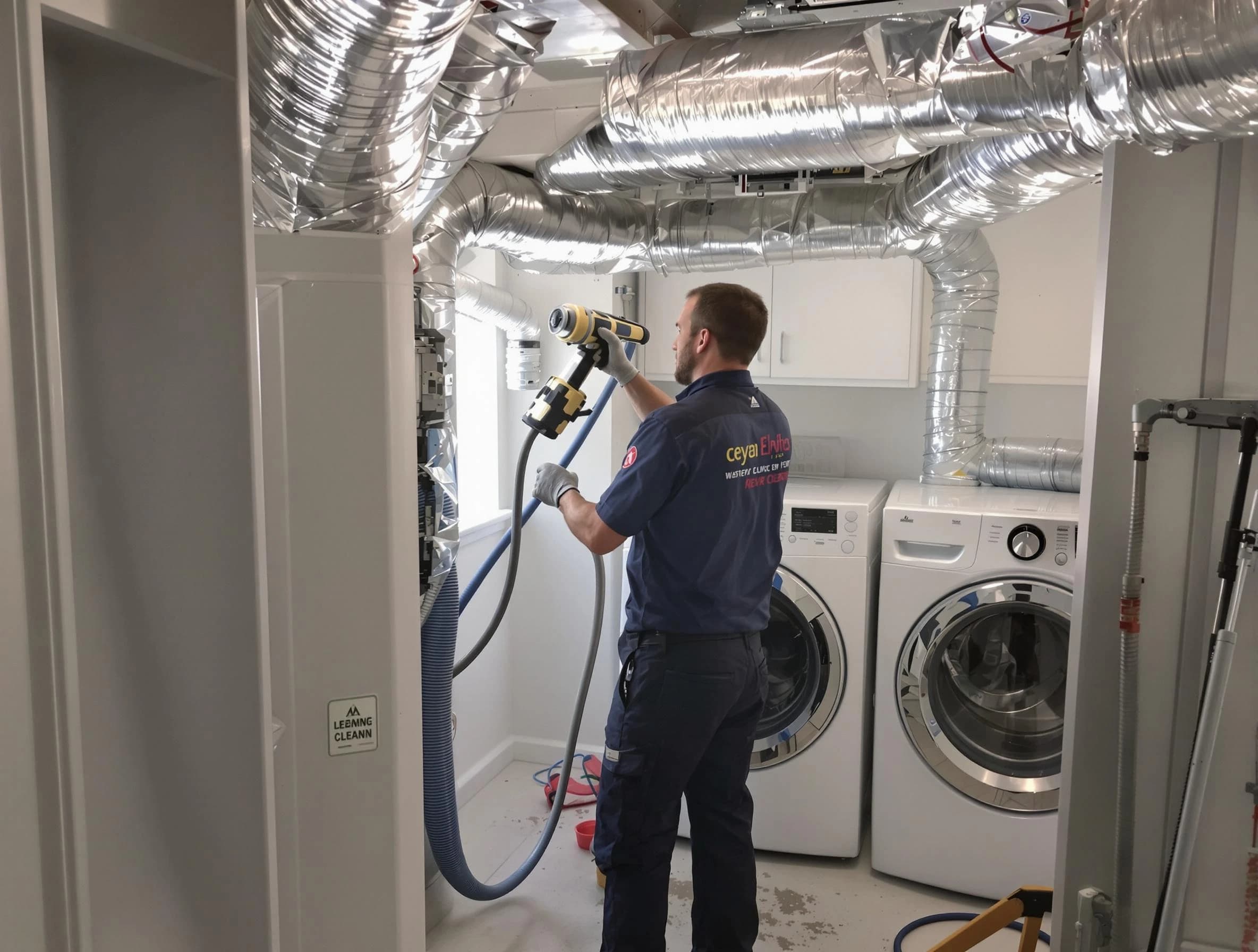 Green Hill Dryer Vent Cleaning specialist using advanced equipment for thorough duct cleaning in Green Hill
