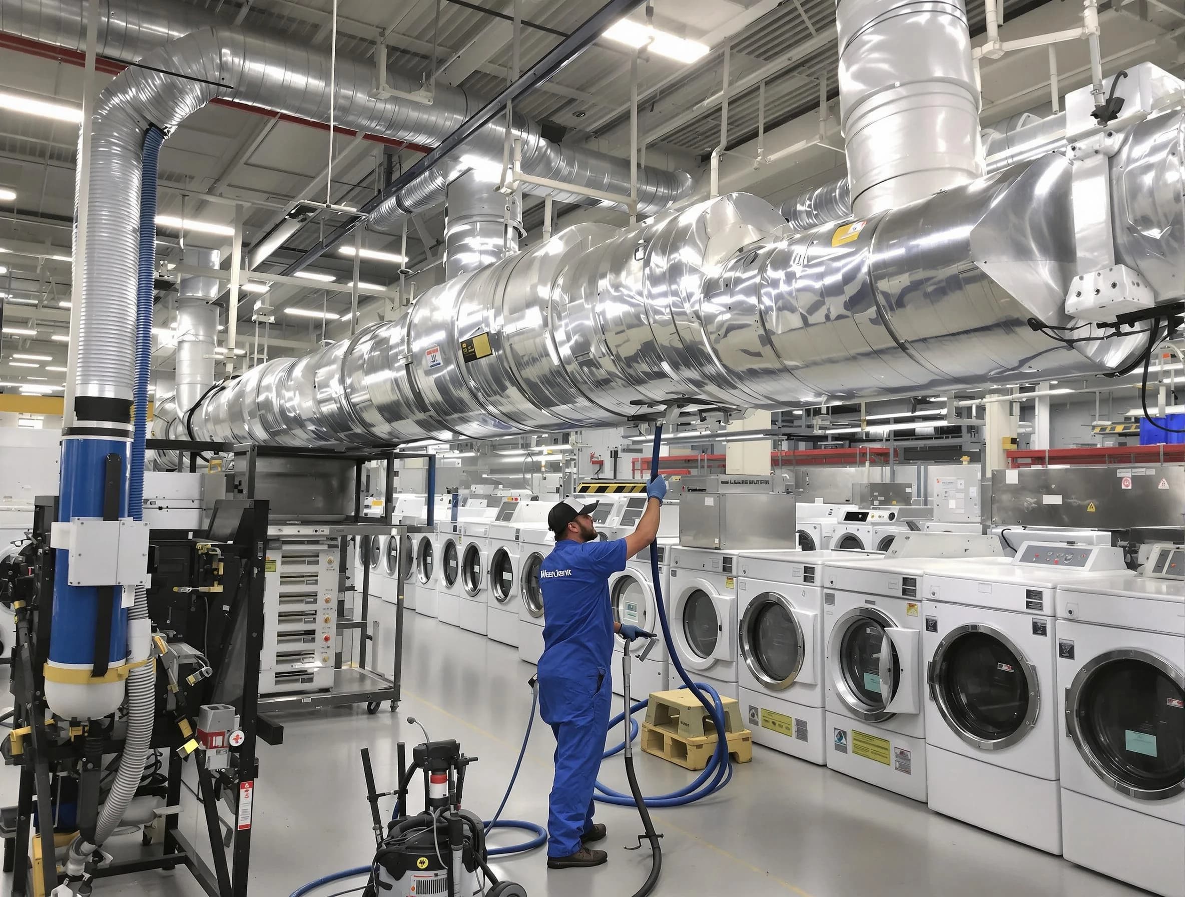 Green Hill Dryer Vent Cleaning team performing heavy-duty industrial dryer vent cleaning in Green Hill