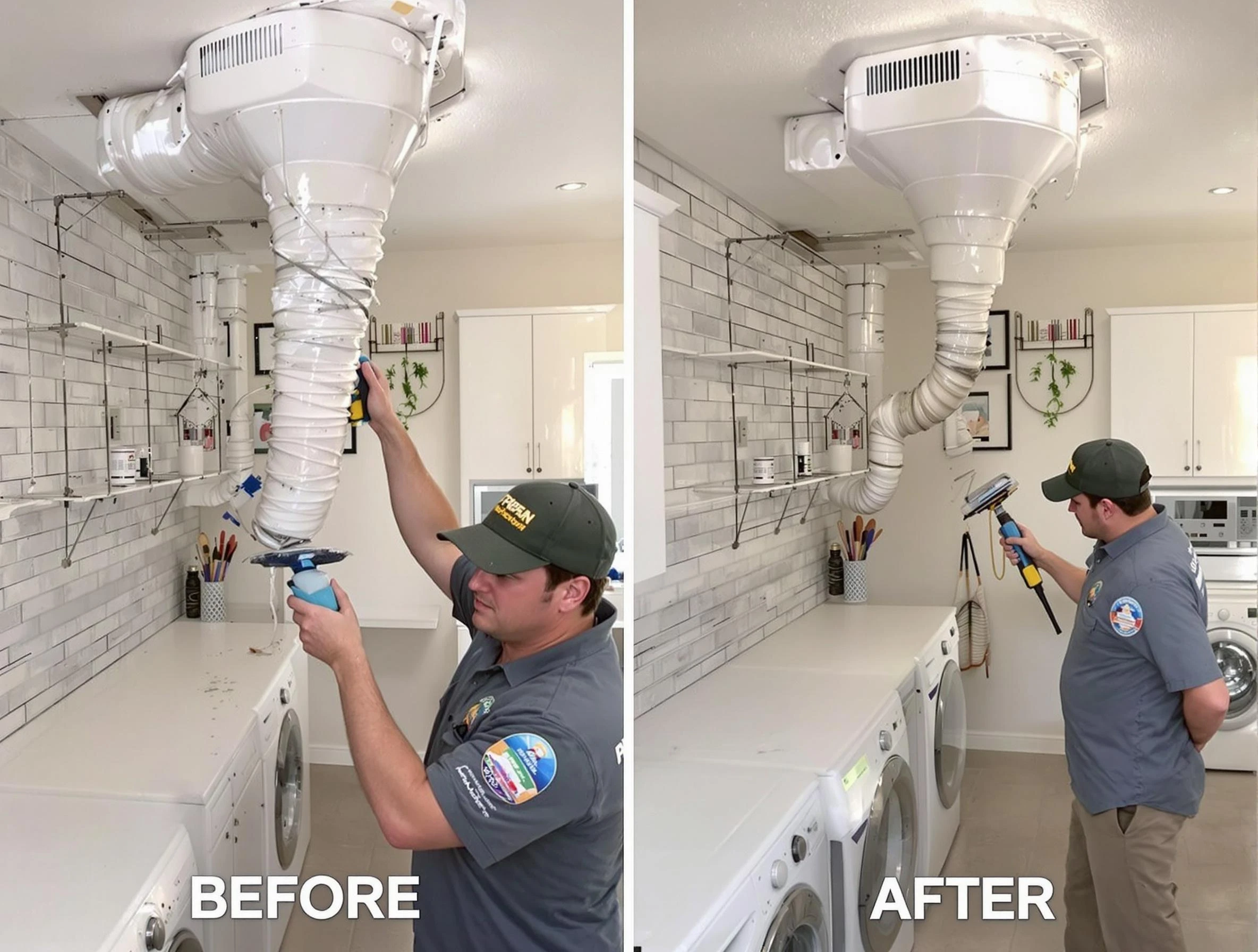 Professional dryer exhaust vent cleaning by Green Hill Dryer Vent Cleaning in Green Hill