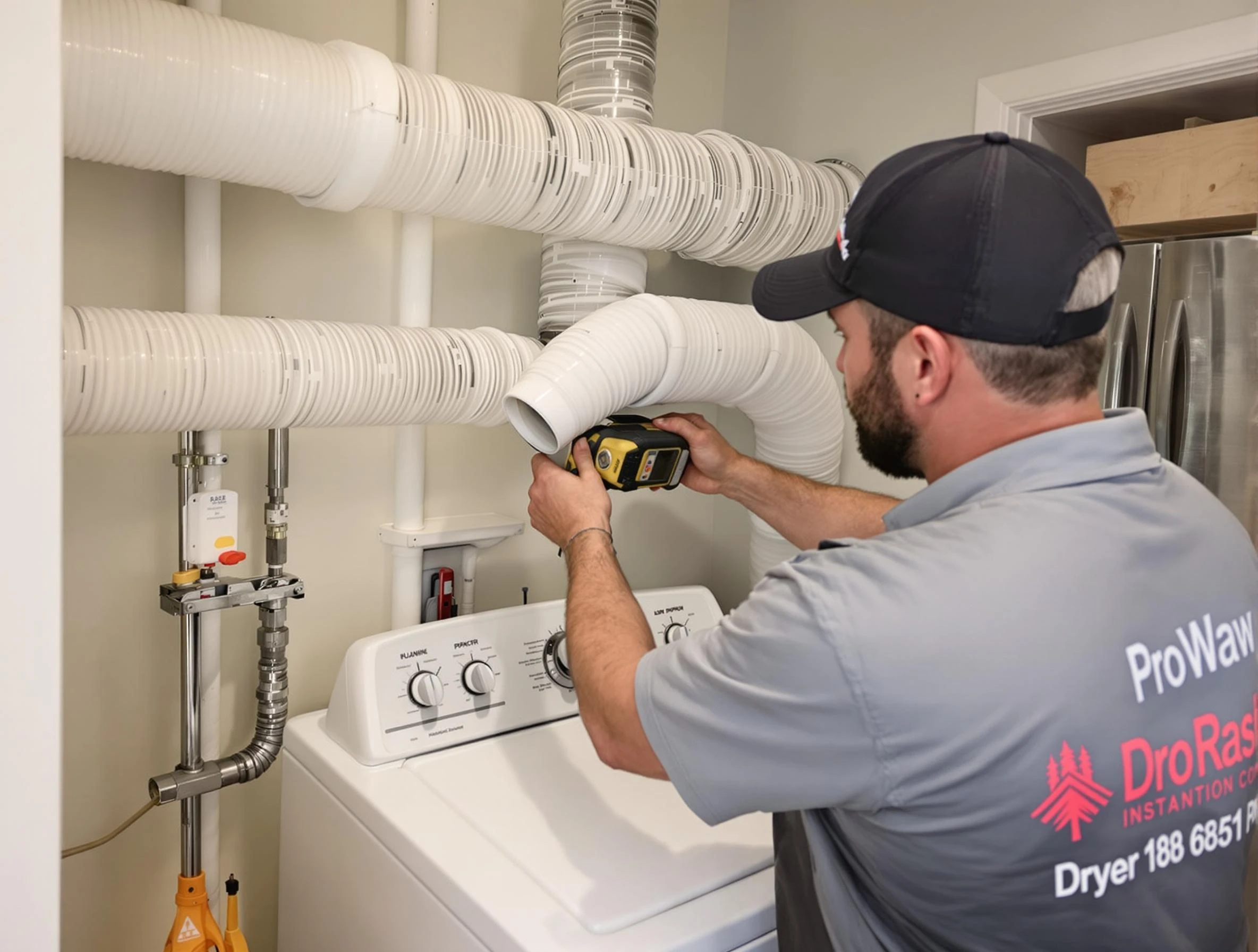 Professional dryer vent hose installation by Green Hill Dryer Vent Cleaning in Green Hill